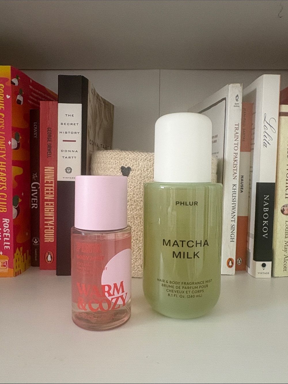 Basically brand new Phlur matcha milk , and pink warm and cozy bundle